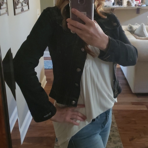 Dark denim jean jacket - Picture 2 of 7